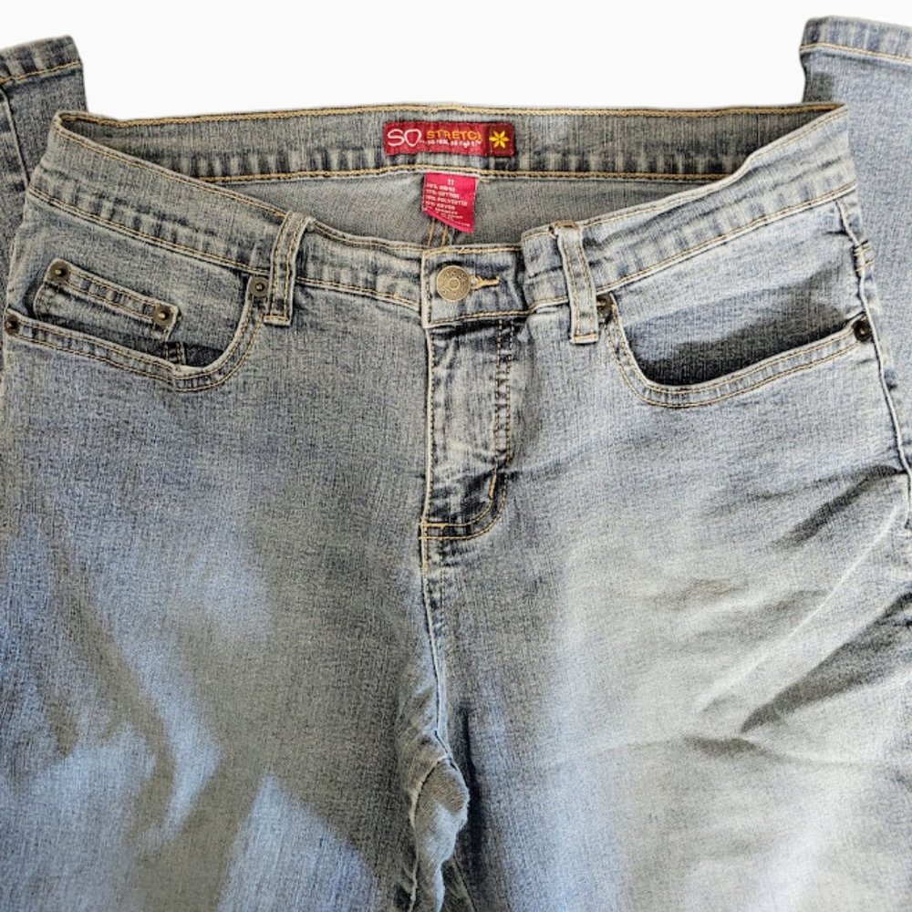Vintage Women’s So Stretch Blue Jeans Denim Size 11 Classic Boot Cut Light Blue